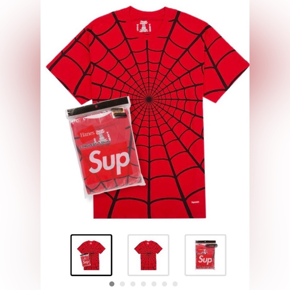 1- pack Supreme Hanes Red 2-Pack Tagless Graphic T-Shirts 2XL NWT